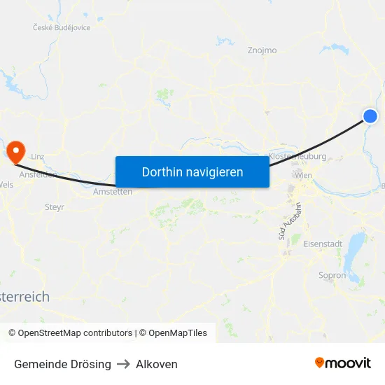 Gemeinde Drösing to Alkoven map