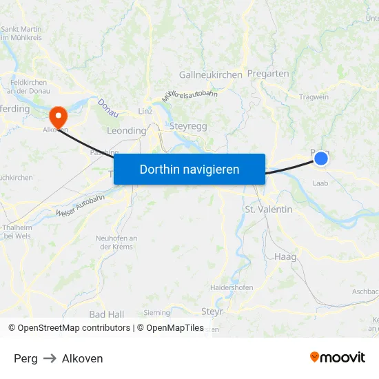 Perg to Alkoven map