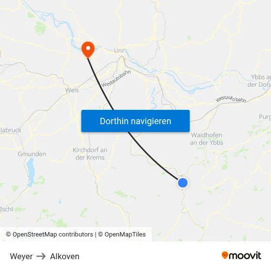 Weyer to Alkoven map
