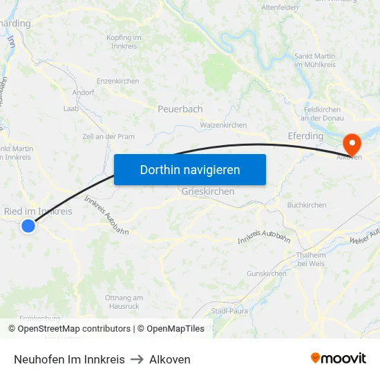 Neuhofen Im Innkreis to Alkoven map