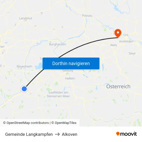 Gemeinde Langkampfen to Alkoven map