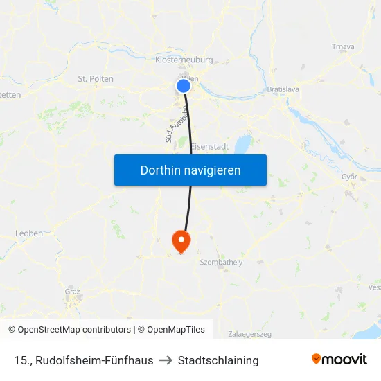 15., Rudolfsheim-Fünfhaus to Stadtschlaining map