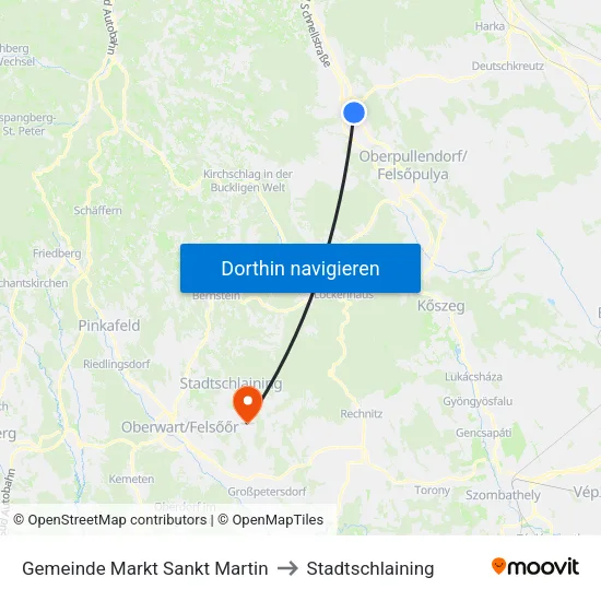 Gemeinde Markt Sankt Martin to Stadtschlaining map