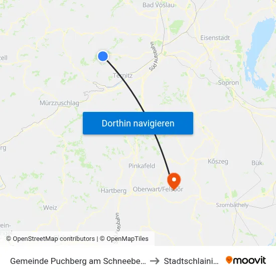 Gemeinde Puchberg am Schneeberg to Stadtschlaining map