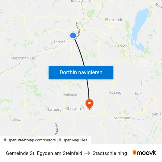 Gemeinde St. Egyden am Steinfeld to Stadtschlaining map