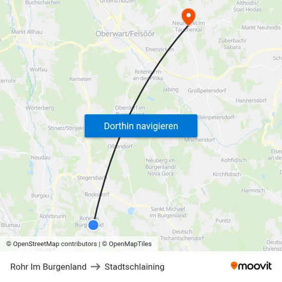 Rohr Im Burgenland to Stadtschlaining map