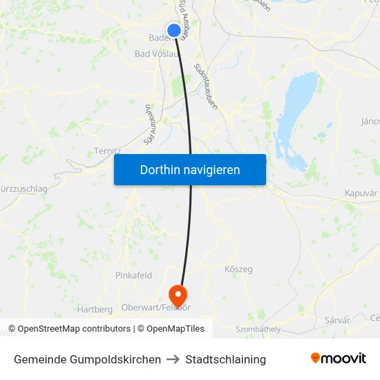 Gemeinde Gumpoldskirchen to Stadtschlaining map