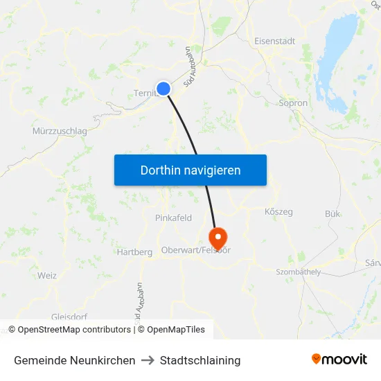 Gemeinde Neunkirchen to Stadtschlaining map