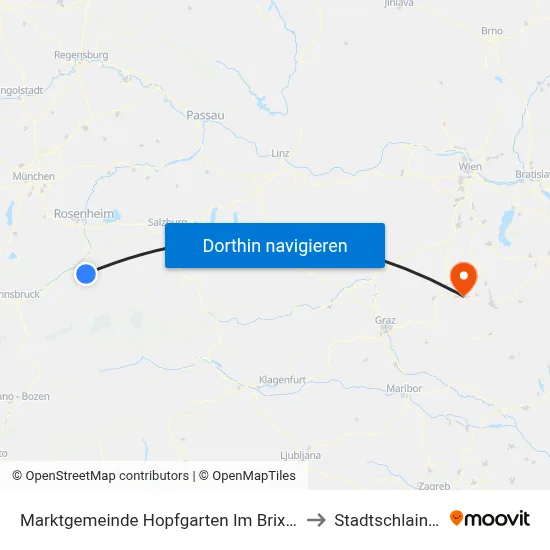 Marktgemeinde Hopfgarten Im Brixental to Stadtschlaining map