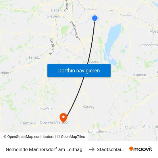 Gemeinde Mannersdorf am Leithagebirge to Stadtschlaining map