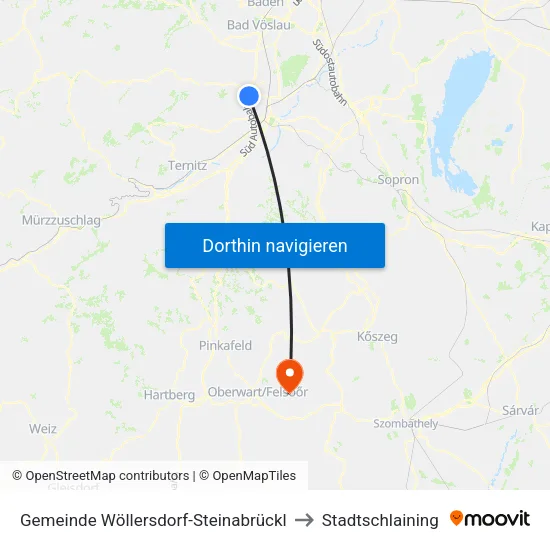 Gemeinde Wöllersdorf-Steinabrückl to Stadtschlaining map
