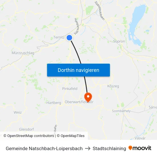 Gemeinde Natschbach-Loipersbach to Stadtschlaining map