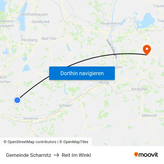 Gemeinde Scharnitz to Reit Im Winkl map