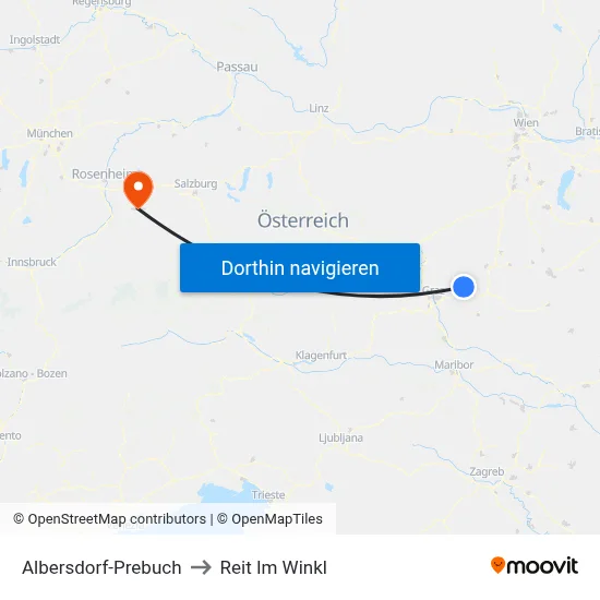 Albersdorf-Prebuch to Reit Im Winkl map