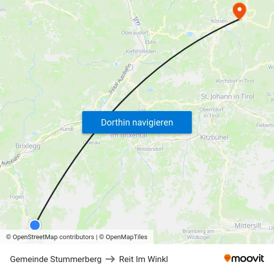 Gemeinde Stummerberg to Reit Im Winkl map