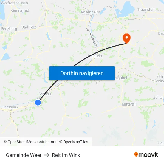 Gemeinde Weer to Reit Im Winkl map