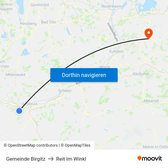 Gemeinde Birgitz to Reit Im Winkl map