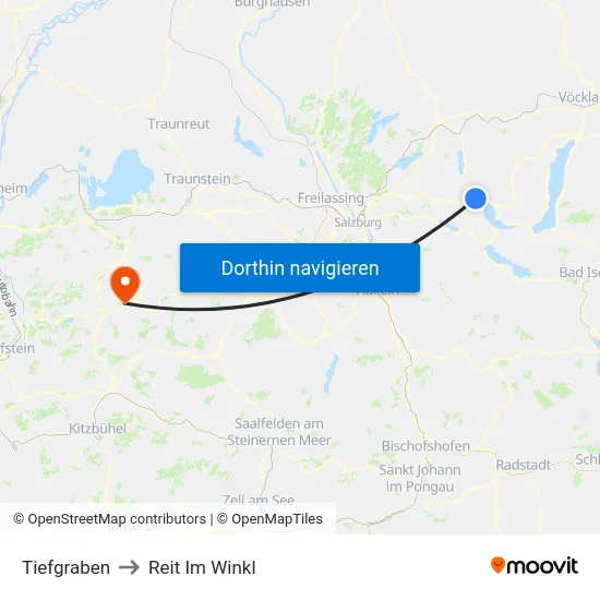 Tiefgraben to Reit Im Winkl map