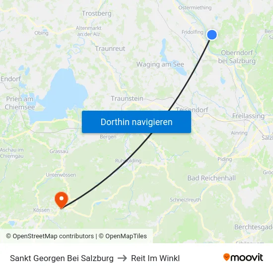 Sankt Georgen Bei Salzburg to Reit Im Winkl map