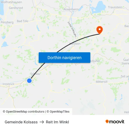 Gemeinde Kolsass to Reit Im Winkl map
