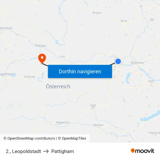 2., Leopoldstadt to Pattigham map