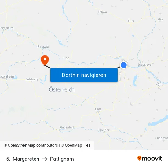 5., Margareten to Pattigham map