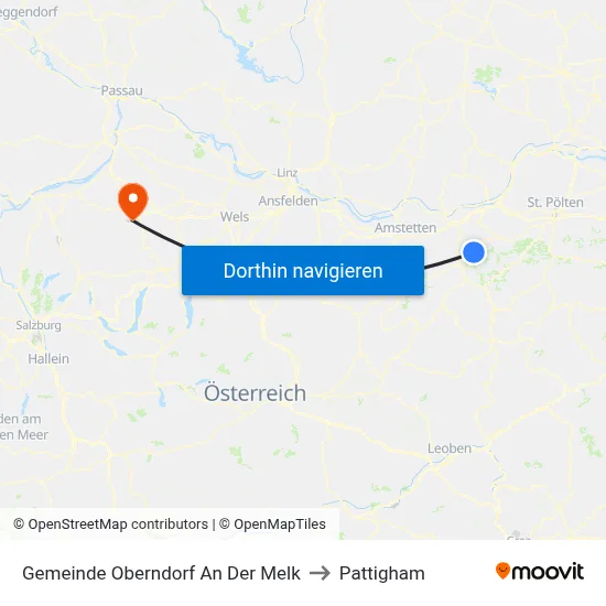 Gemeinde Oberndorf An Der Melk to Pattigham map