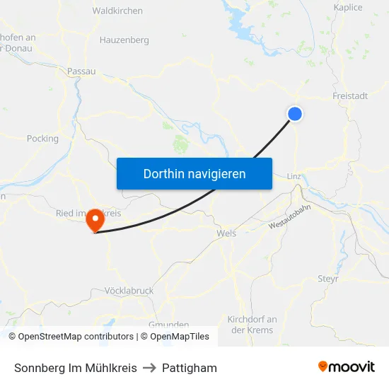 Sonnberg Im Mühlkreis to Pattigham map