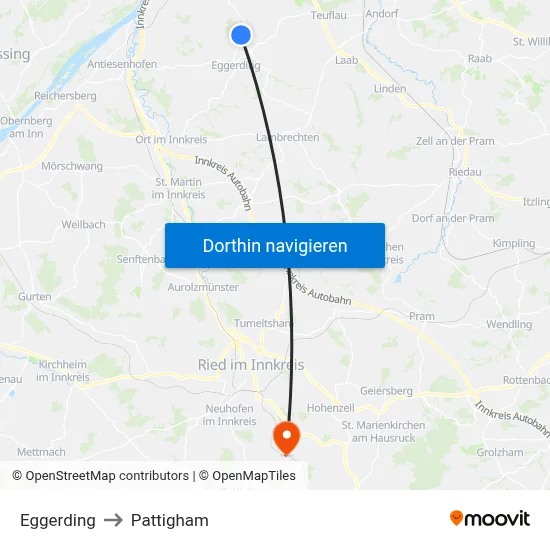 Eggerding to Pattigham map