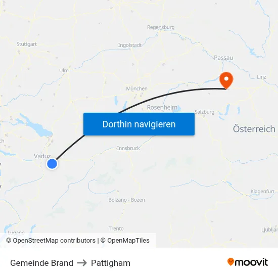 Gemeinde Brand to Pattigham map