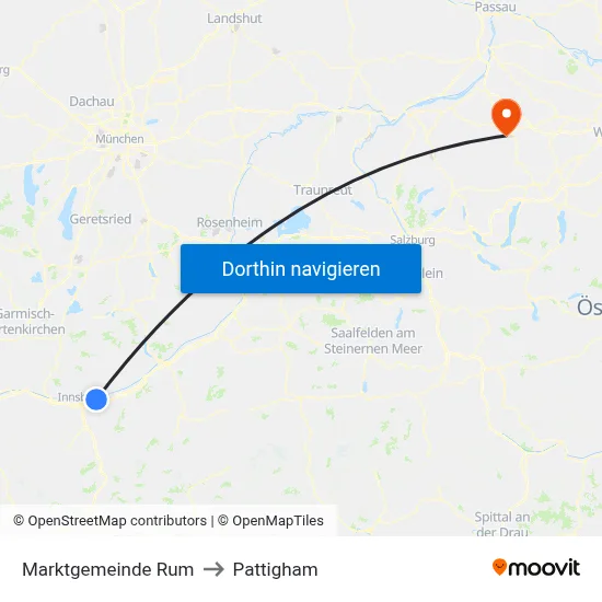 Marktgemeinde Rum to Pattigham map
