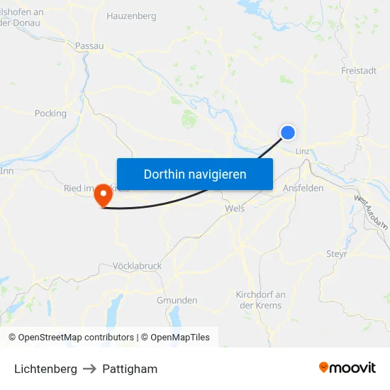 Lichtenberg to Pattigham map