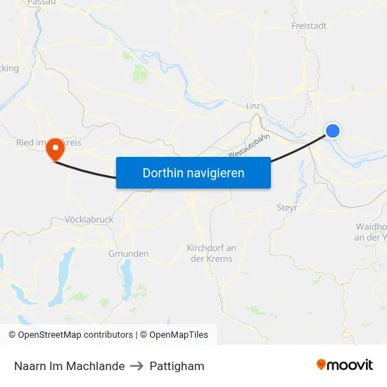 Naarn Im Machlande to Pattigham map