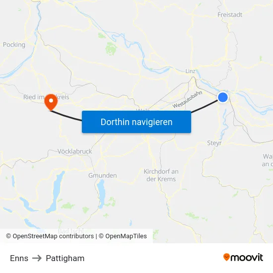 Enns to Pattigham map