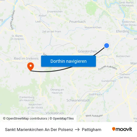 Sankt Marienkirchen An Der Polsenz to Pattigham map