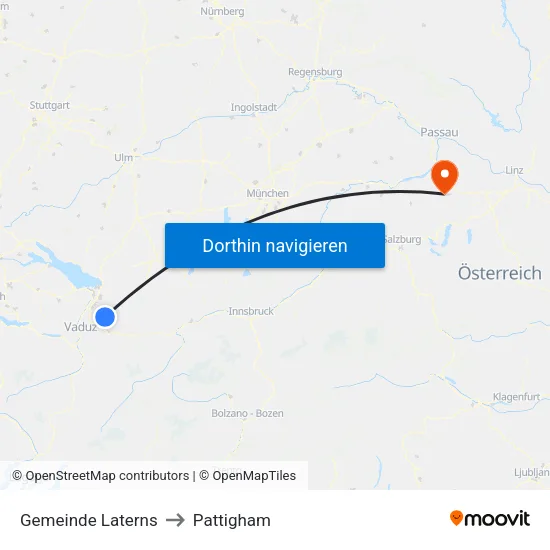 Gemeinde Laterns to Pattigham map