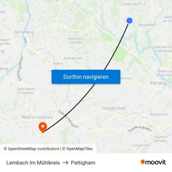 Lembach Im Mühlkreis to Pattigham map