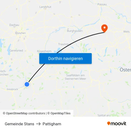 Gemeinde Stans to Pattigham map