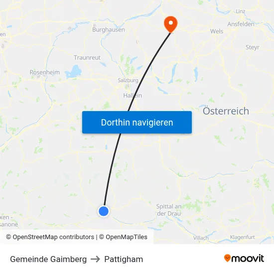 Gemeinde Gaimberg to Pattigham map
