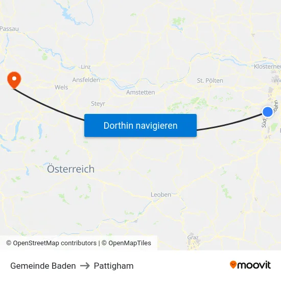 Gemeinde Baden to Pattigham map