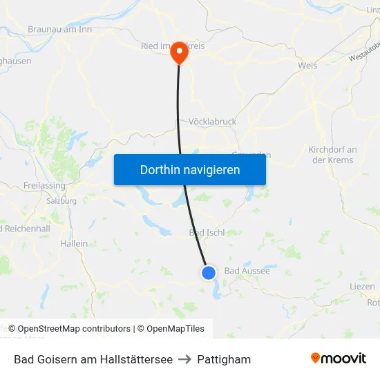 Bad Goisern am Hallstättersee to Pattigham map