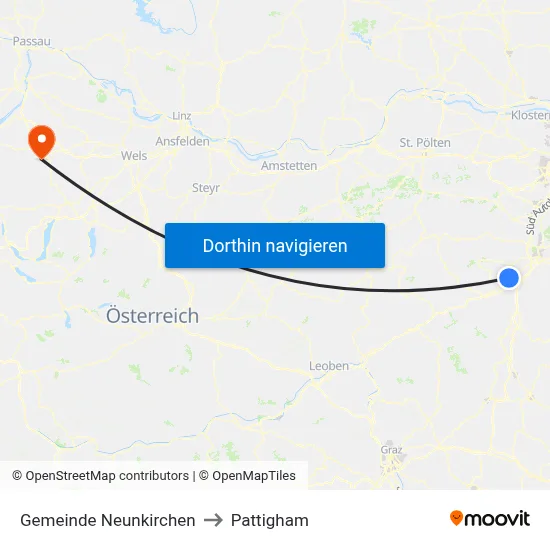 Gemeinde Neunkirchen to Pattigham map