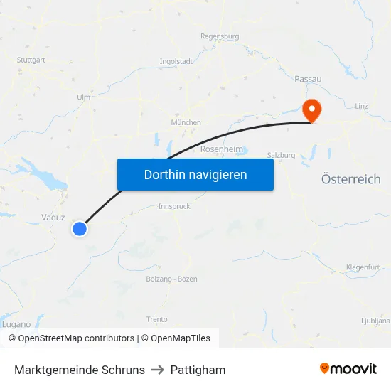Marktgemeinde Schruns to Pattigham map