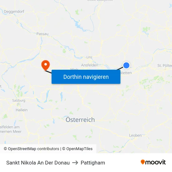 Sankt Nikola An Der Donau to Pattigham map