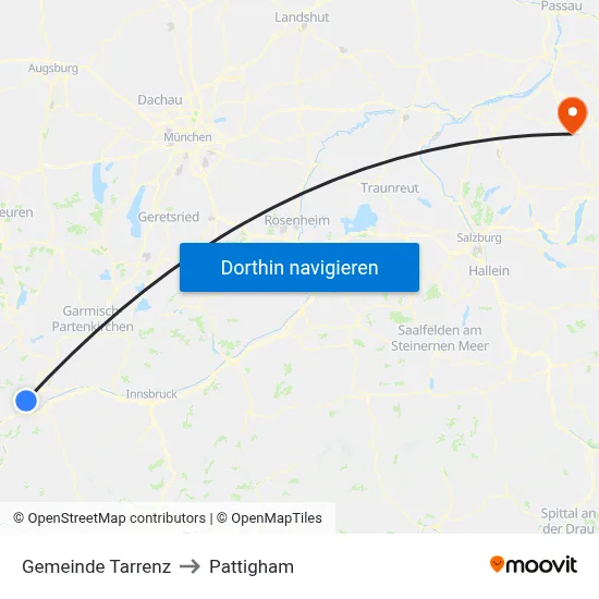 Gemeinde Tarrenz to Pattigham map