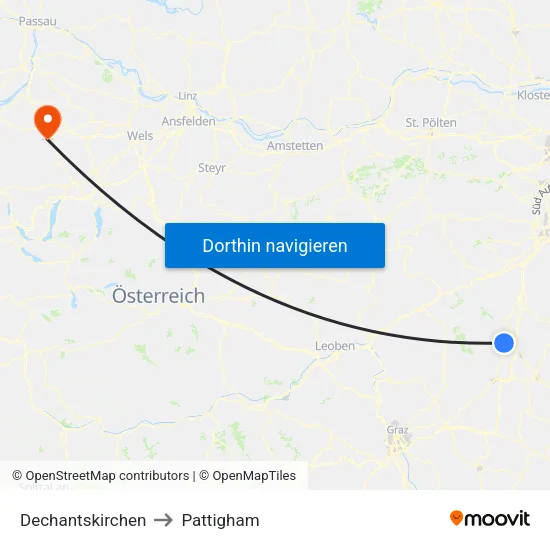 Dechantskirchen to Pattigham map