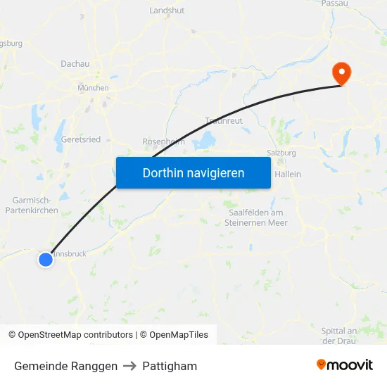 Gemeinde Ranggen to Pattigham map