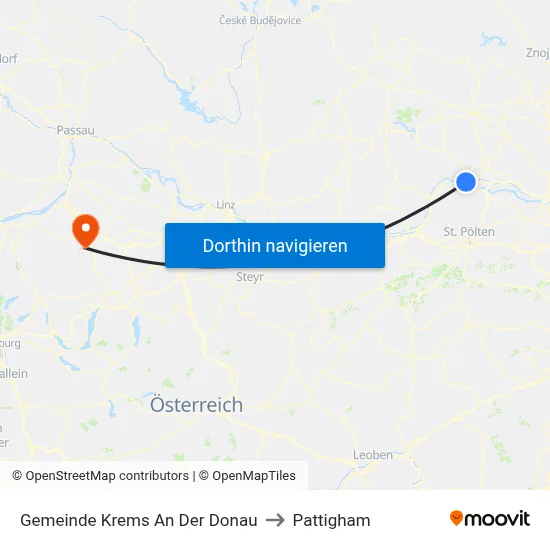 Gemeinde Krems An Der Donau to Pattigham map