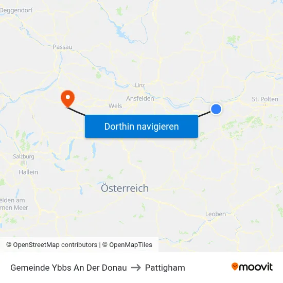 Gemeinde Ybbs An Der Donau to Pattigham map