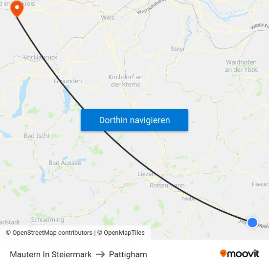 Mautern In Steiermark to Pattigham map